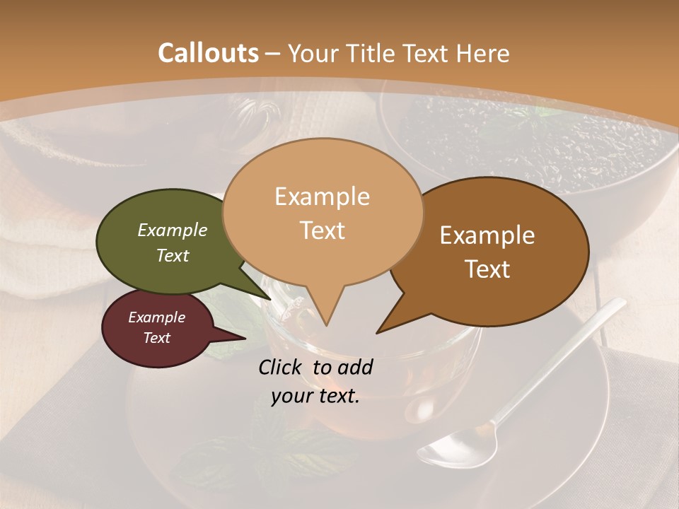 Crystal Liquid Cup PowerPoint Template