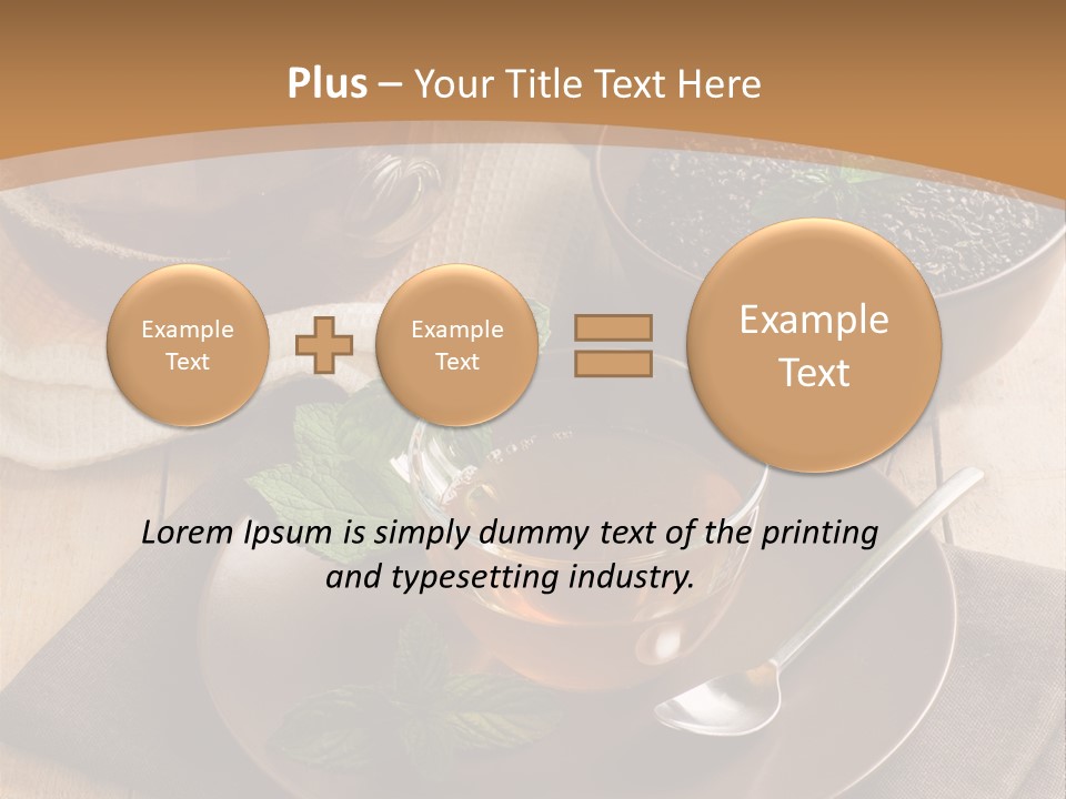 Crystal Liquid Cup PowerPoint Template