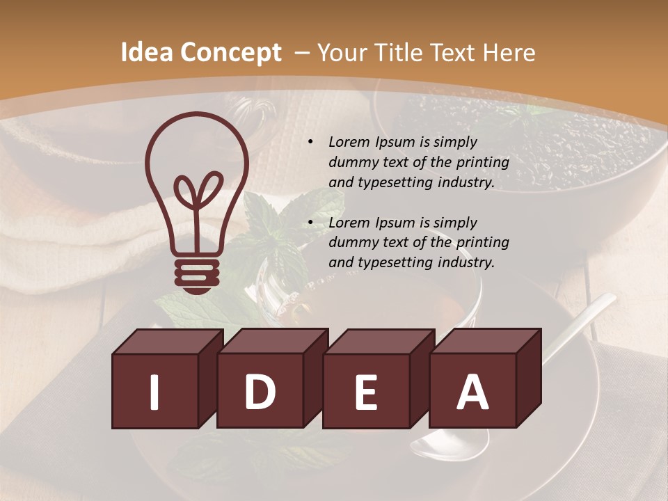 Crystal Liquid Cup PowerPoint Template