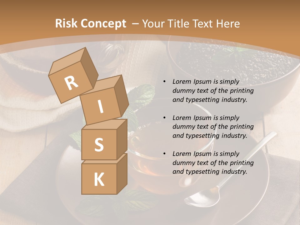 Crystal Liquid Cup PowerPoint Template