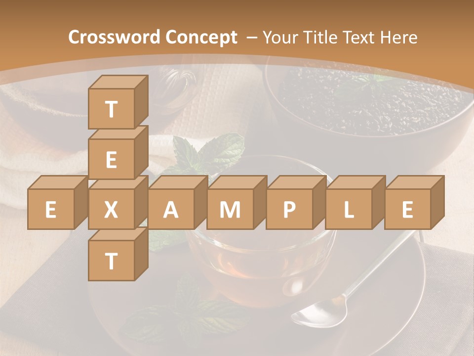 Crystal Liquid Cup PowerPoint Template