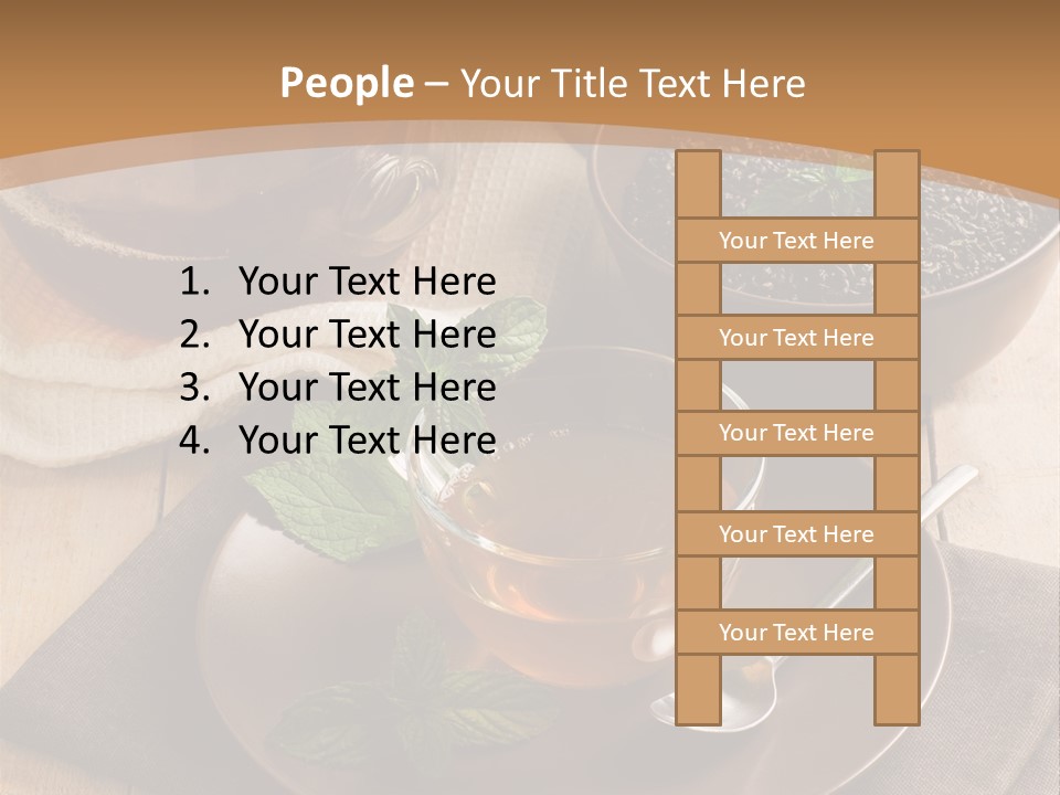 Crystal Liquid Cup PowerPoint Template
