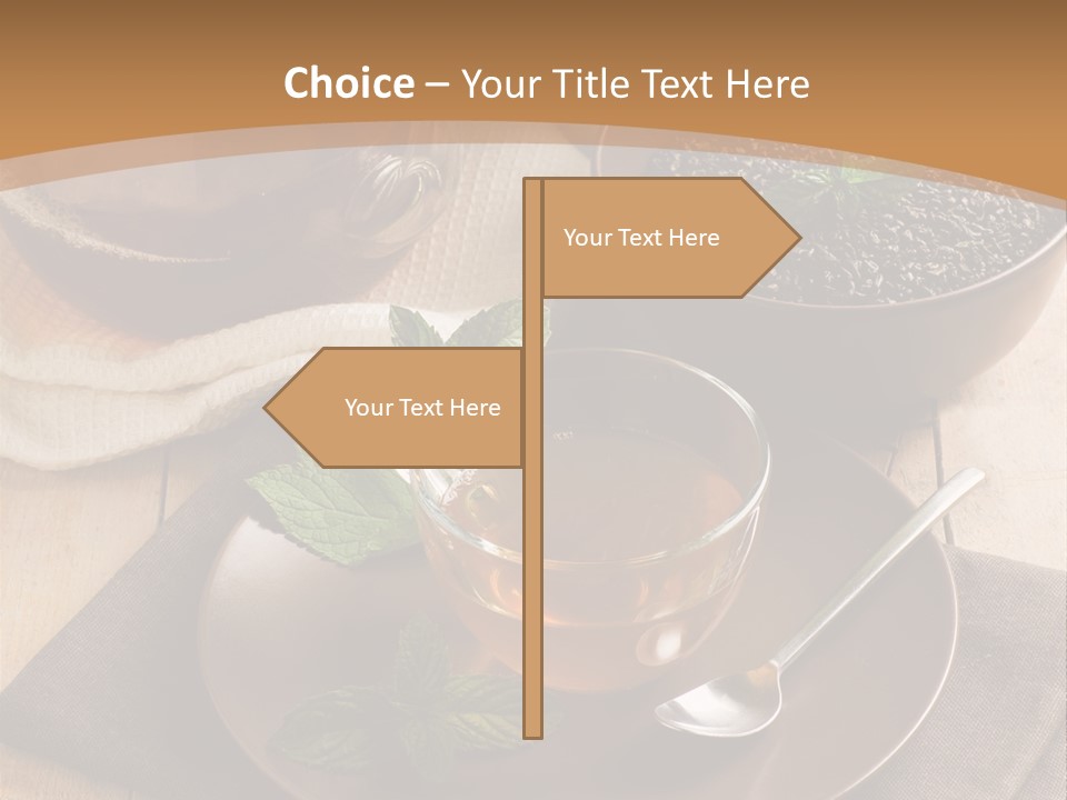 Crystal Liquid Cup PowerPoint Template