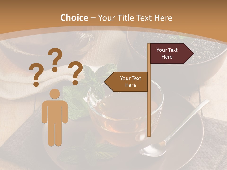 Crystal Liquid Cup PowerPoint Template