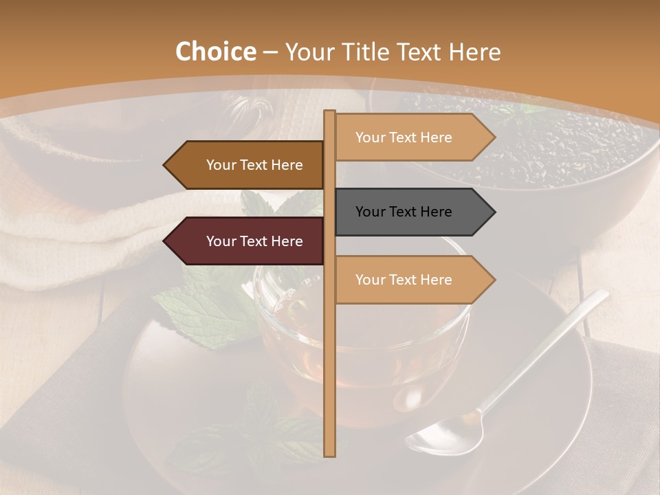 Crystal Liquid Cup PowerPoint Template