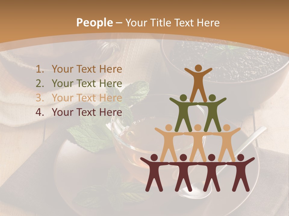 Crystal Liquid Cup PowerPoint Template