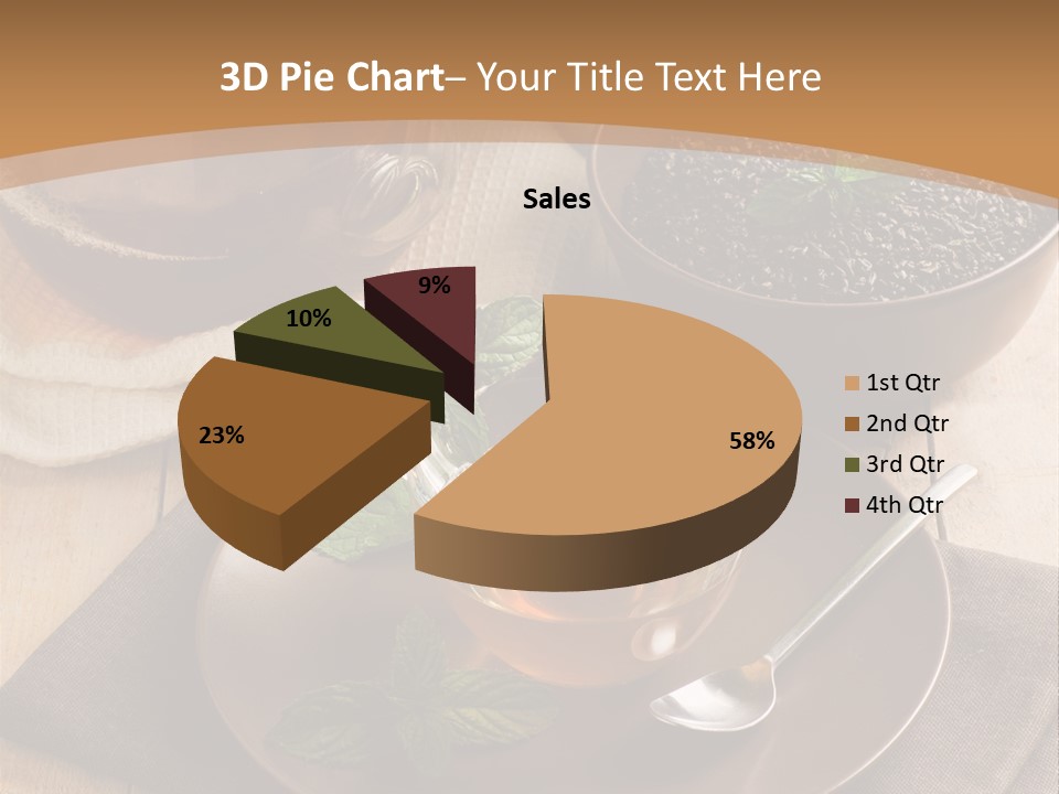 Crystal Liquid Cup PowerPoint Template