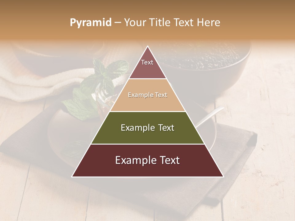 Towel Wooden Table Hot PowerPoint Template