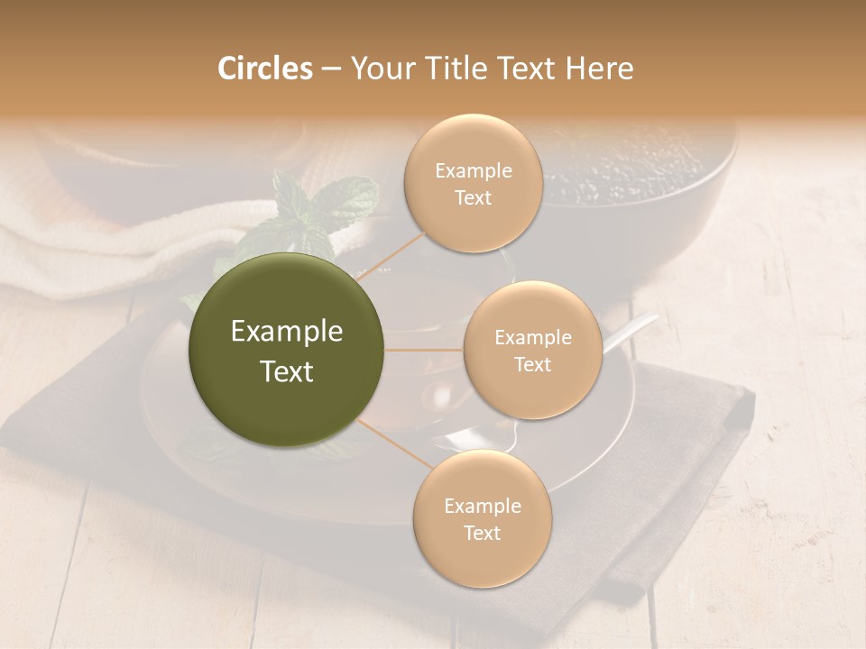 Towel Wooden Table Hot PowerPoint Template