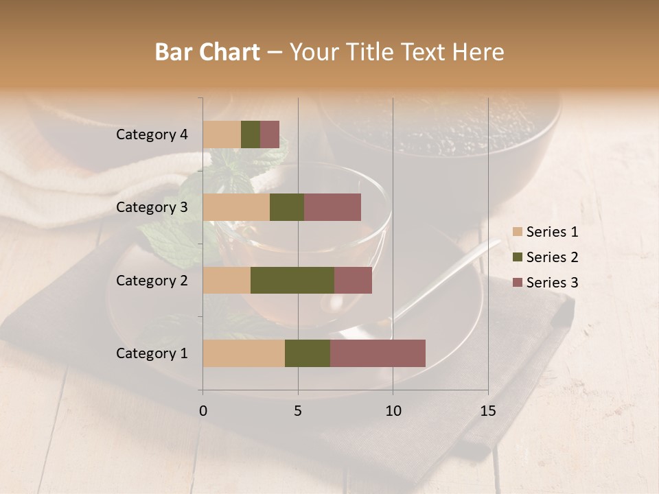 Towel Wooden Table Hot PowerPoint Template