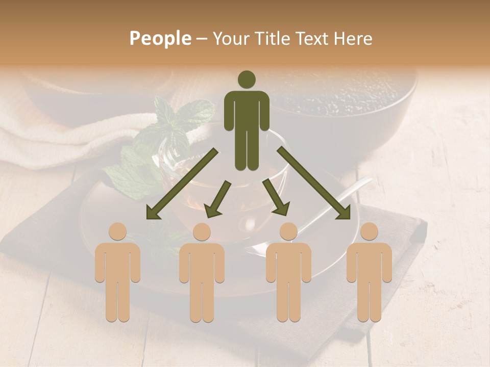 Towel Wooden Table Hot PowerPoint Template