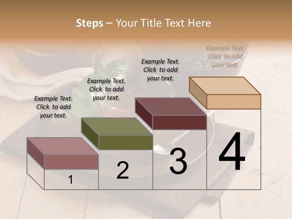 Towel Wooden Table Hot PowerPoint Template