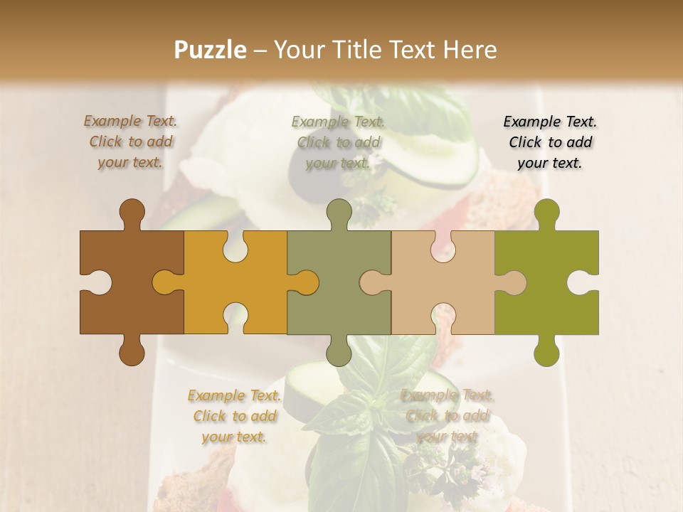 Starter Sandwiches Basil PowerPoint Template