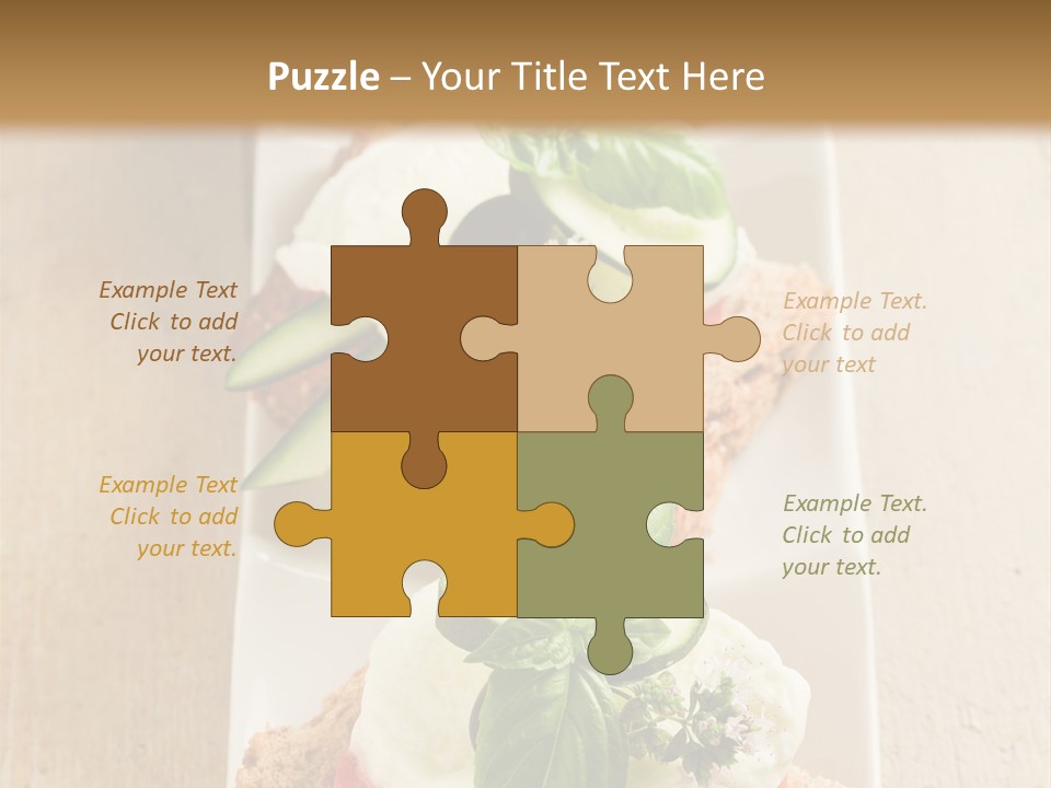 Starter Sandwiches Basil PowerPoint Template