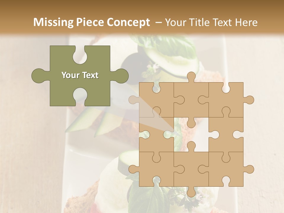 Starter Sandwiches Basil PowerPoint Template