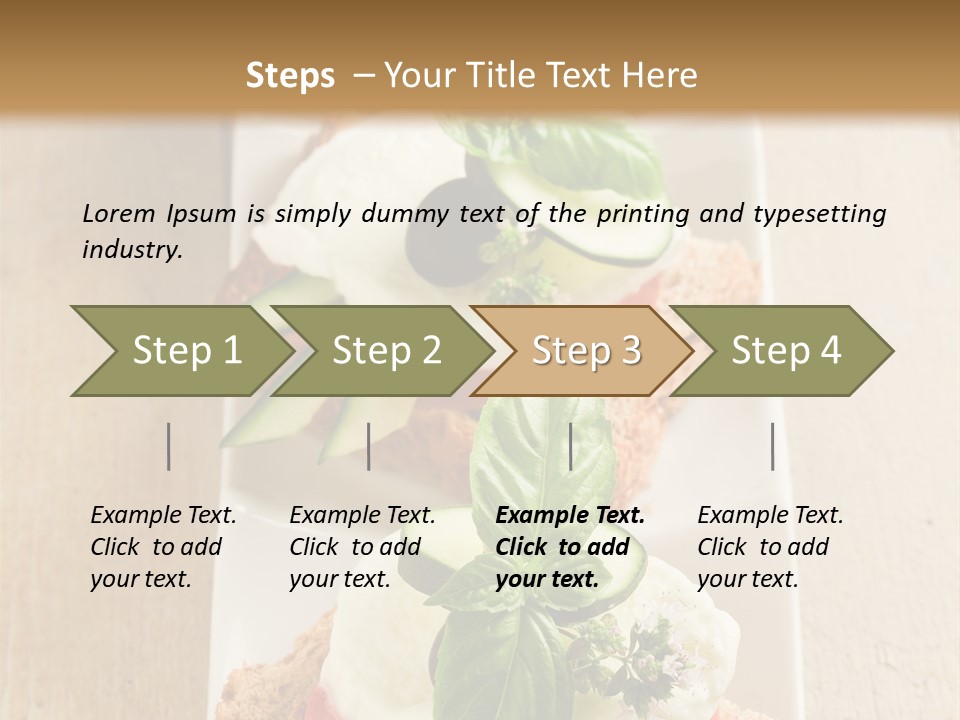 Starter Sandwiches Basil PowerPoint Template