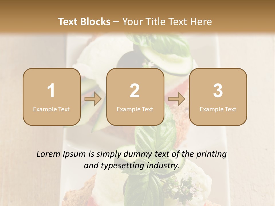 Starter Sandwiches Basil PowerPoint Template