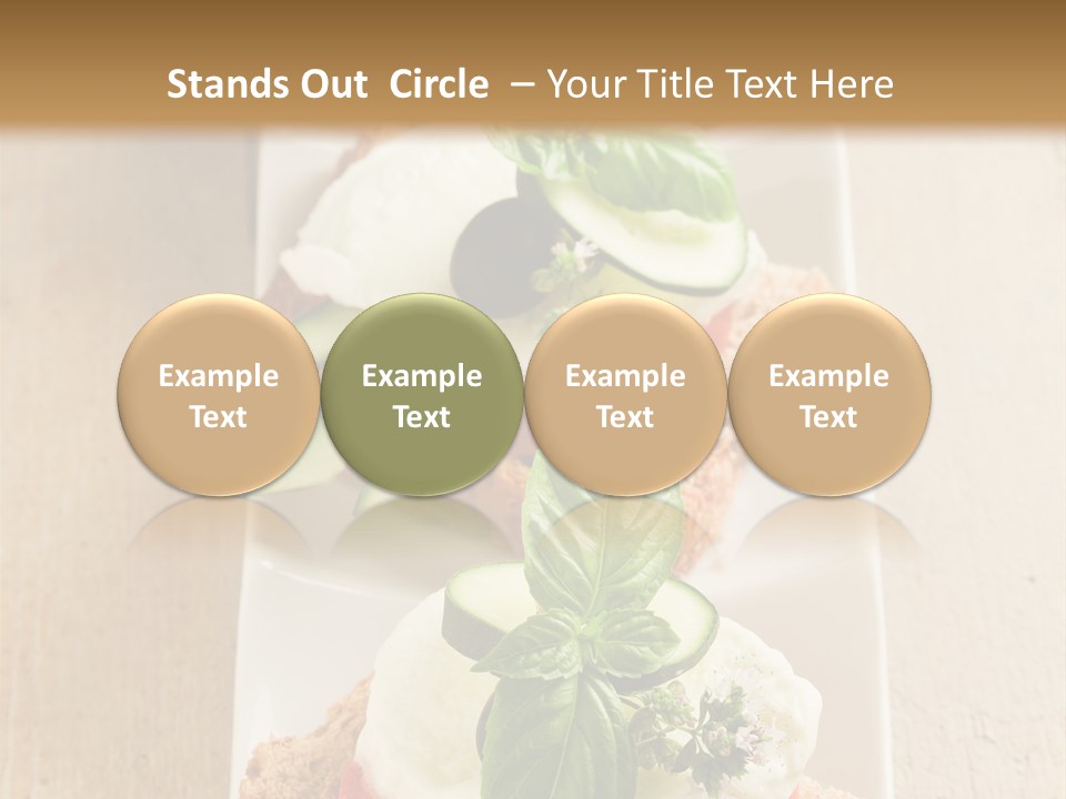 Starter Sandwiches Basil PowerPoint Template
