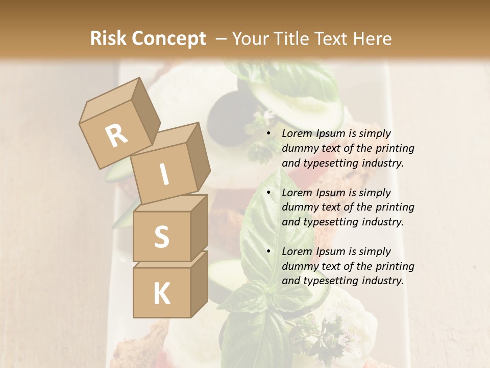 Starter Sandwiches Basil PowerPoint Template