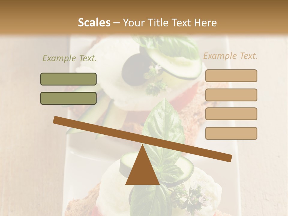 Starter Sandwiches Basil PowerPoint Template