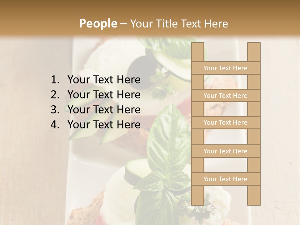 Starter Sandwiches Basil PowerPoint Template