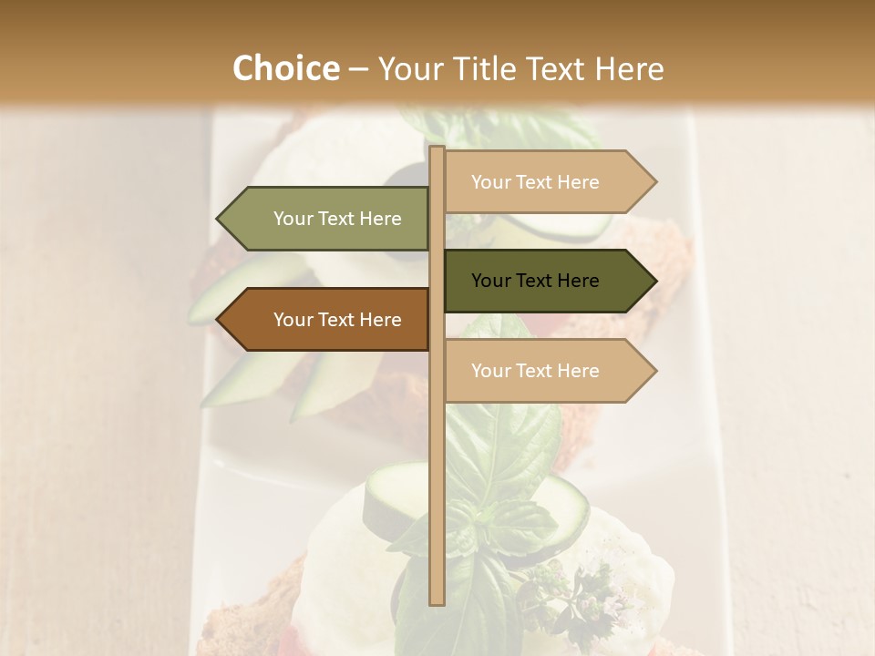 Starter Sandwiches Basil PowerPoint Template