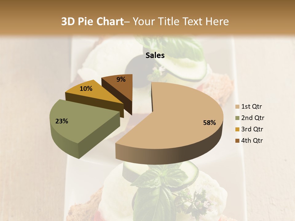 Starter Sandwiches Basil PowerPoint Template