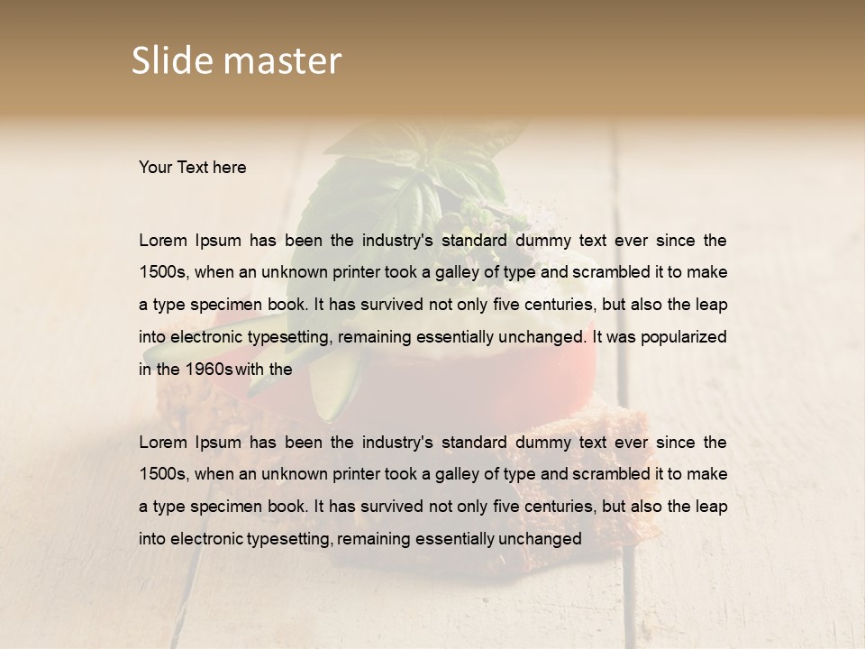 Canap Cheese Sandwiches PowerPoint Template