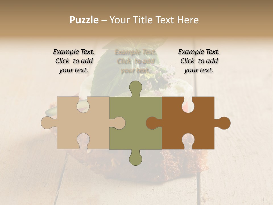 Canap Cheese Sandwiches PowerPoint Template