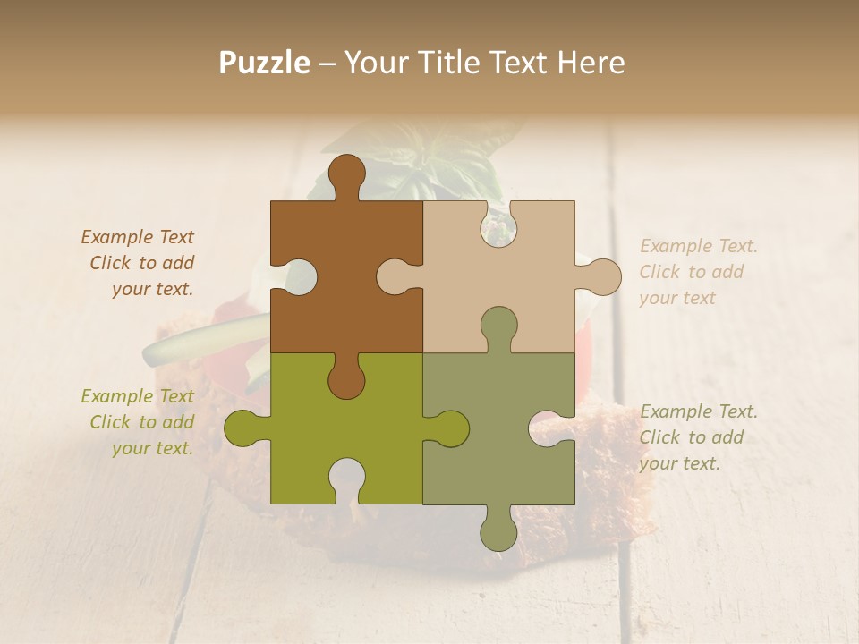 Canap Cheese Sandwiches PowerPoint Template