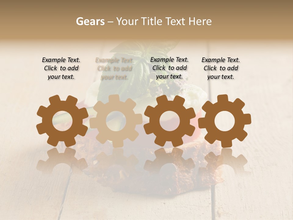 Canap Cheese Sandwiches PowerPoint Template