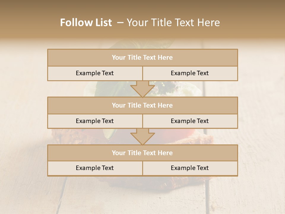 Canap Cheese Sandwiches PowerPoint Template