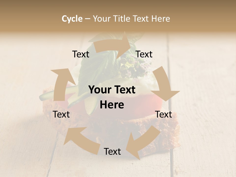 Canap Cheese Sandwiches PowerPoint Template