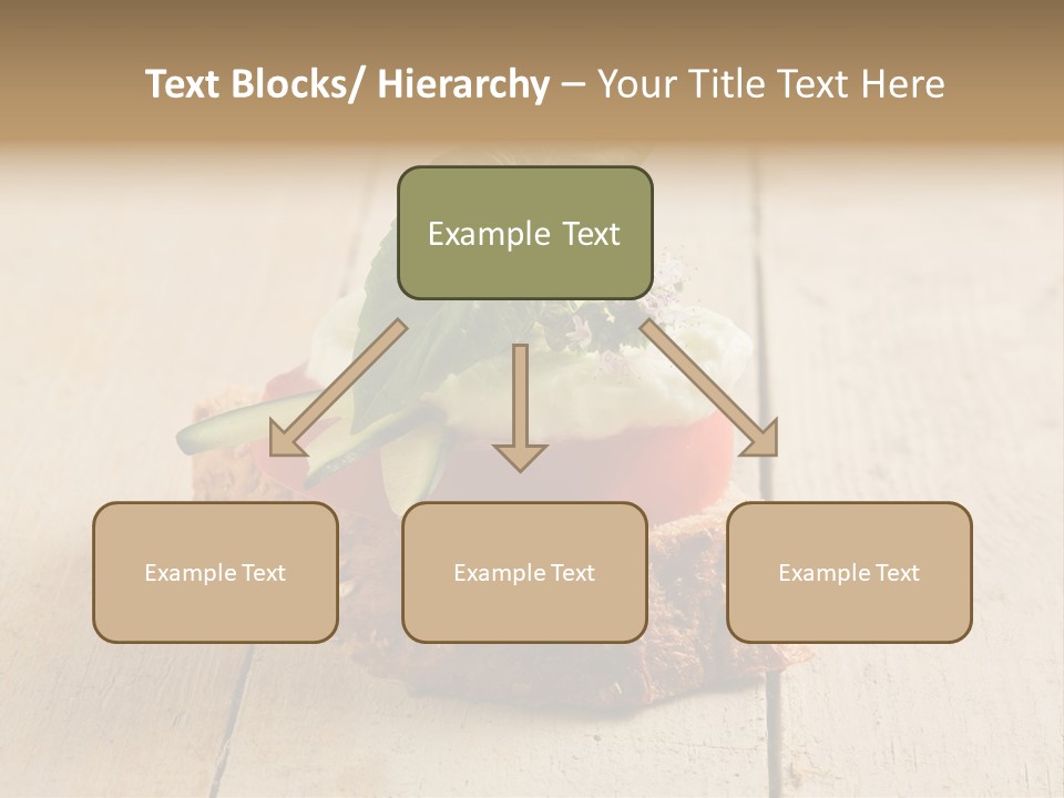 Canap Cheese Sandwiches PowerPoint Template