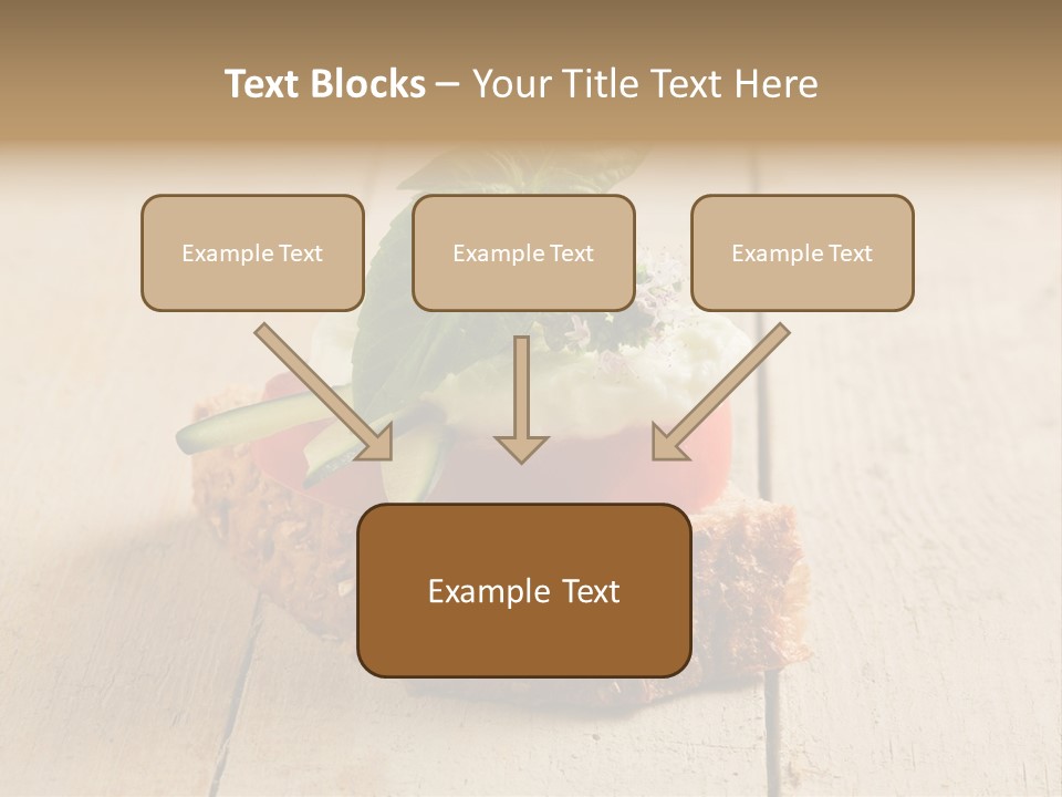 Canap Cheese Sandwiches PowerPoint Template