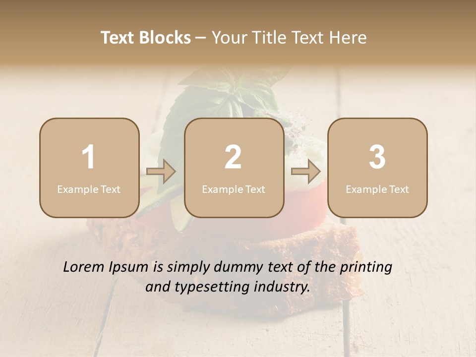 Canap Cheese Sandwiches PowerPoint Template