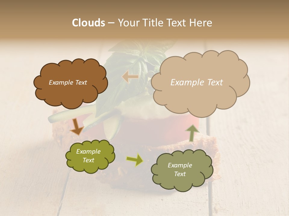 Canap Cheese Sandwiches PowerPoint Template