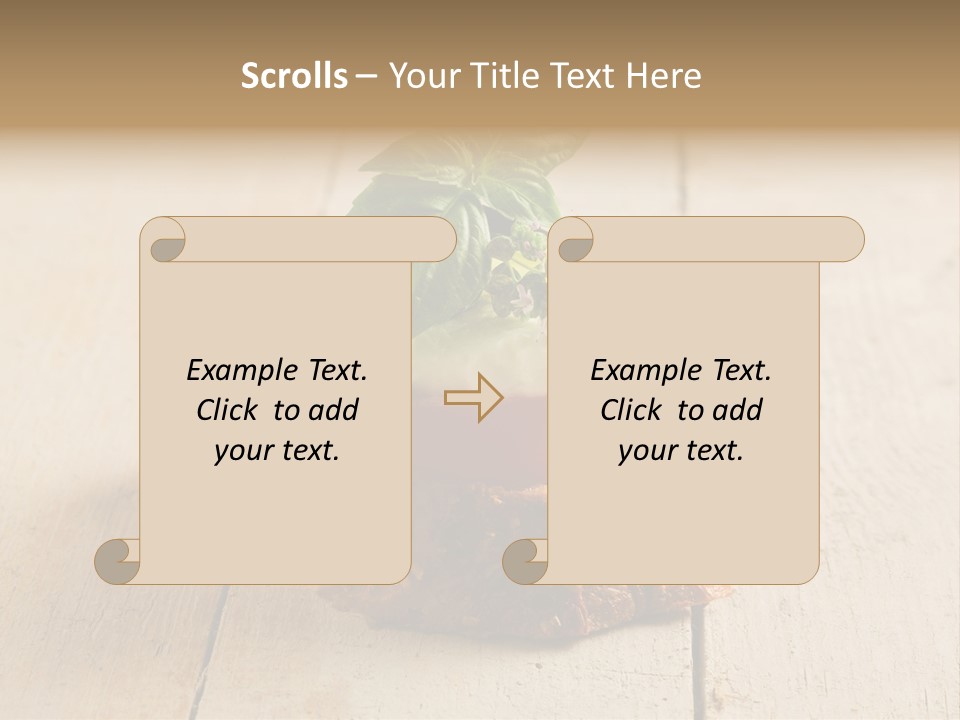 Canap Cheese Sandwiches PowerPoint Template