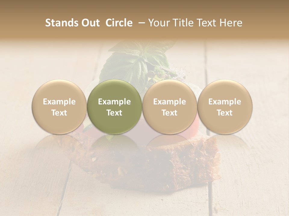 Canap Cheese Sandwiches PowerPoint Template