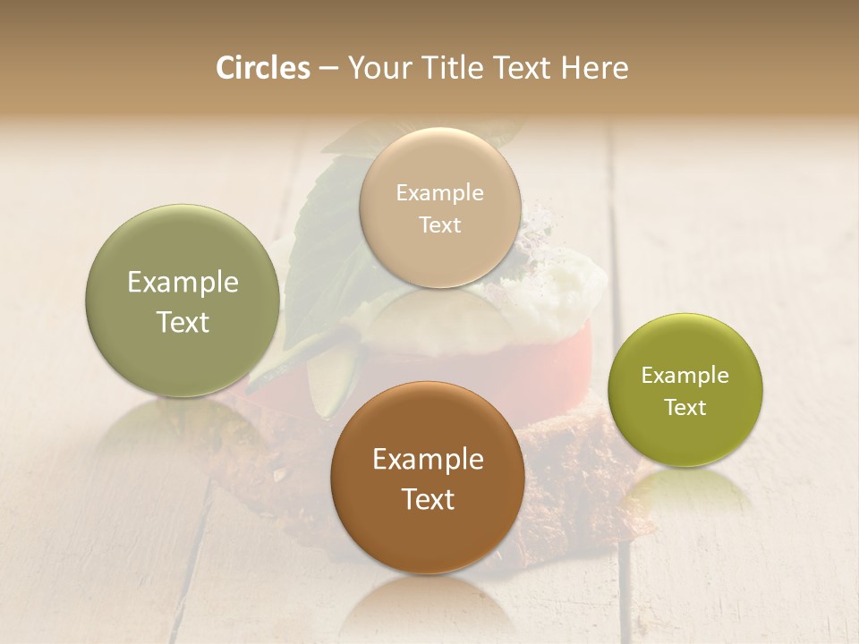 Canap Cheese Sandwiches PowerPoint Template