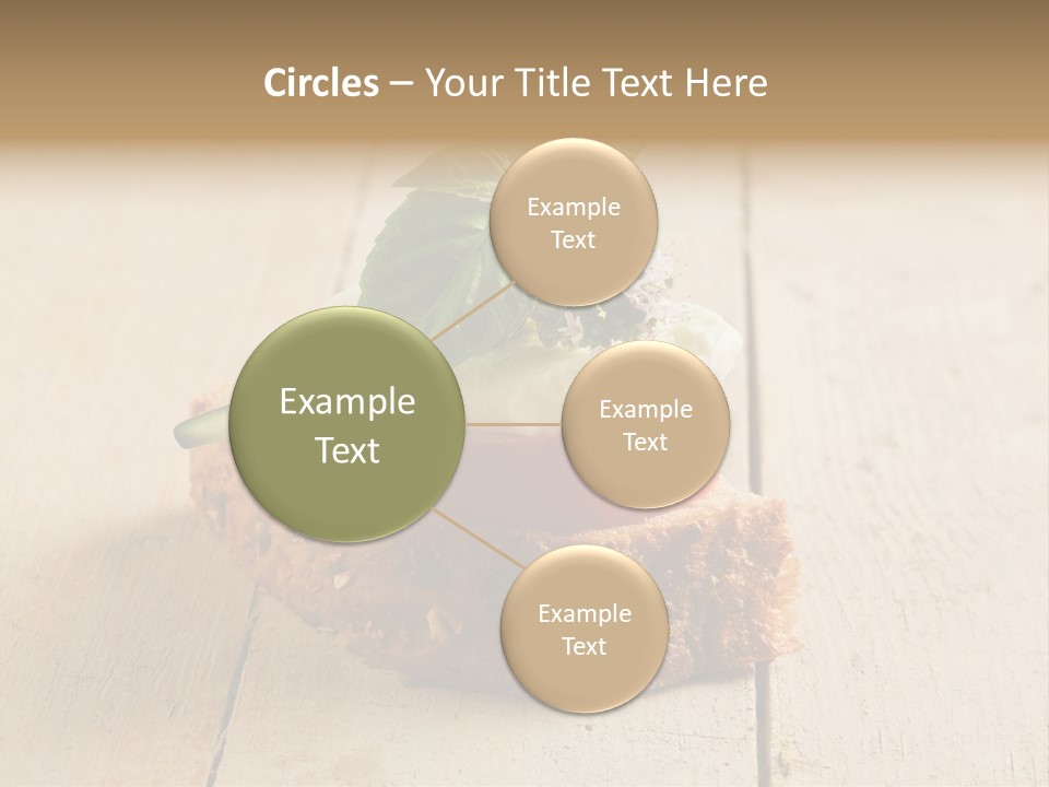 Canap Cheese Sandwiches PowerPoint Template