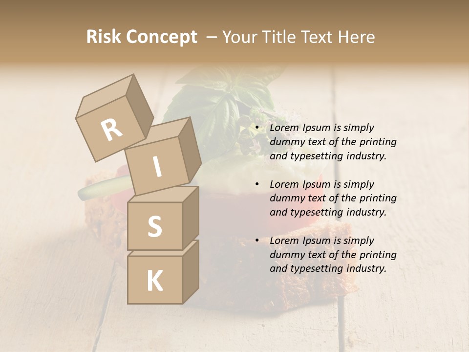 Canap Cheese Sandwiches PowerPoint Template