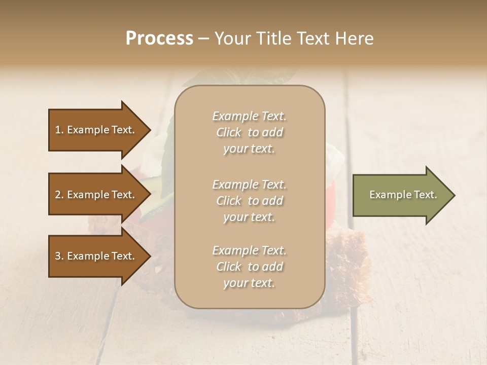 Canap Cheese Sandwiches PowerPoint Template