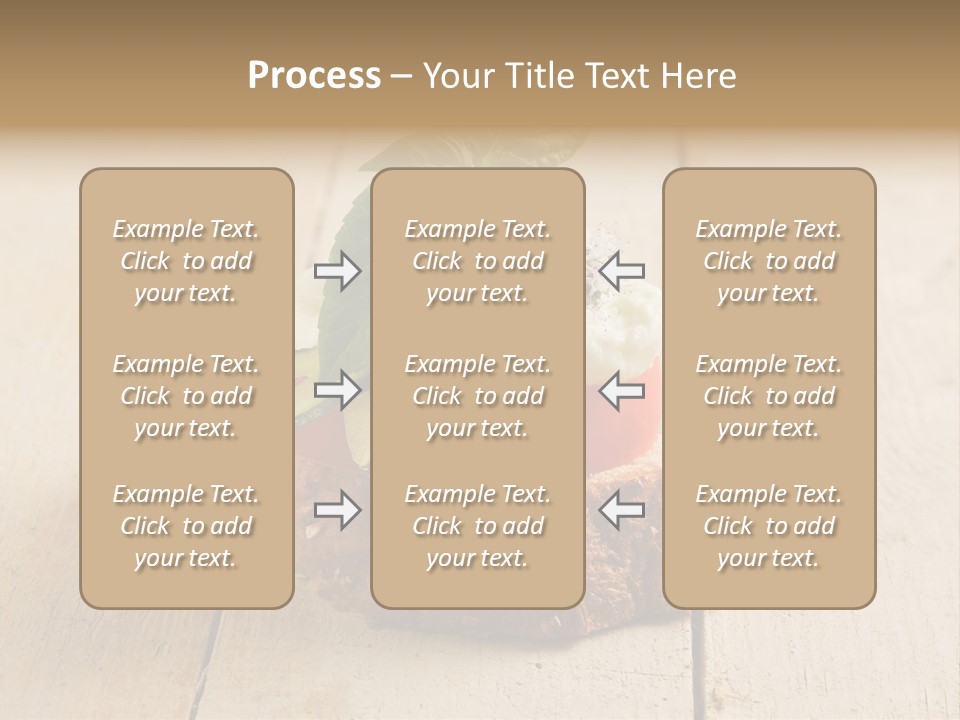 Canap Cheese Sandwiches PowerPoint Template