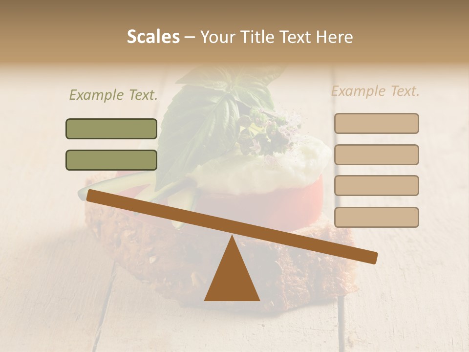 Canap Cheese Sandwiches PowerPoint Template