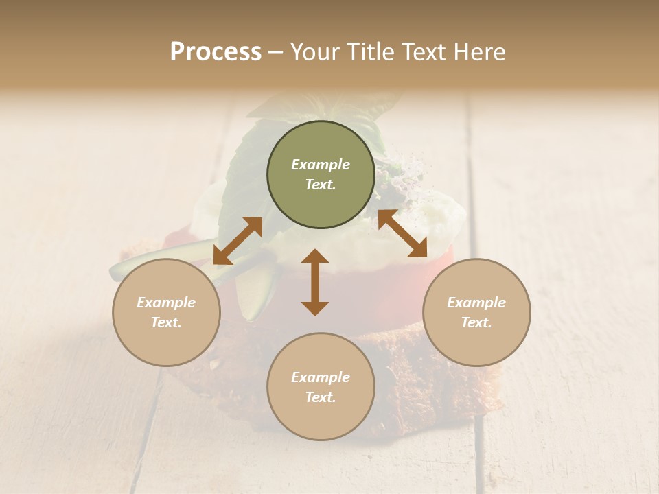 Canap Cheese Sandwiches PowerPoint Template