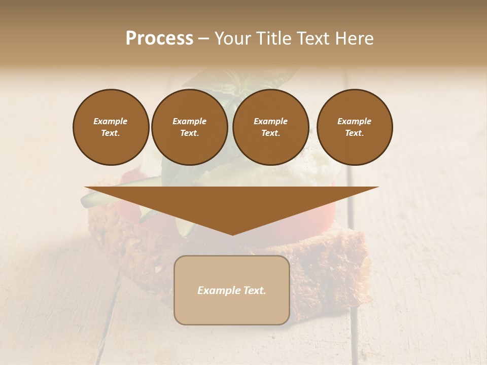 Canap Cheese Sandwiches PowerPoint Template
