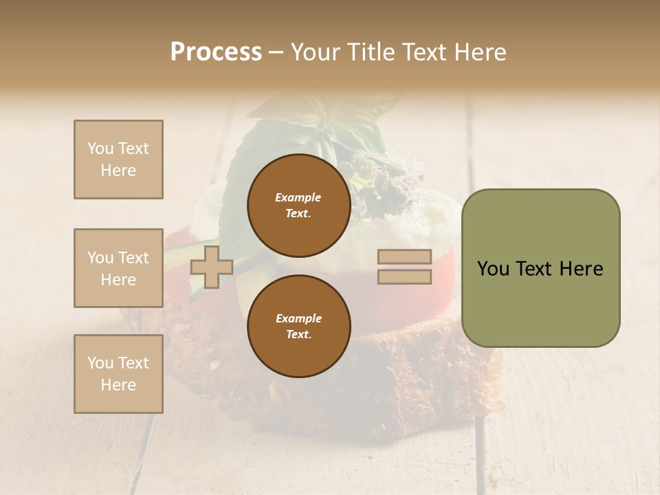 Canap Cheese Sandwiches PowerPoint Template