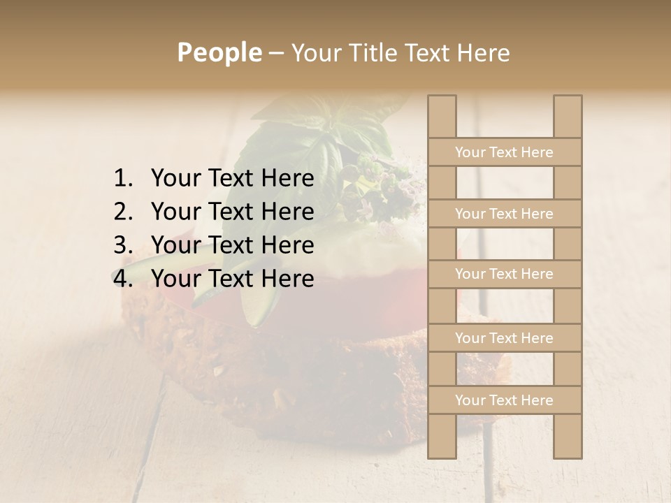 Canap Cheese Sandwiches PowerPoint Template