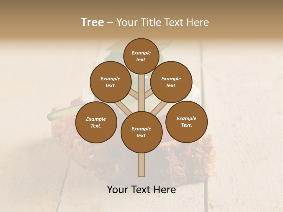 Canap Cheese Sandwiches PowerPoint Template